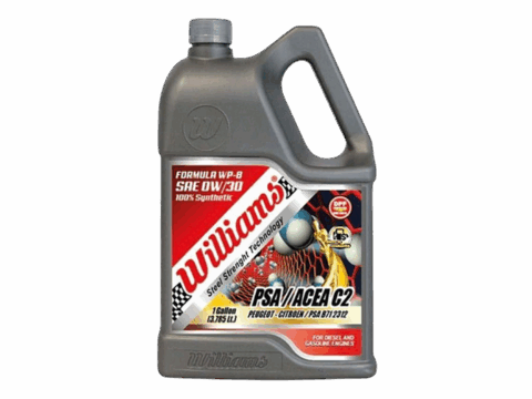 WILLIAMS FORMULA WP-8 FULL SYNTHETIC 0W/30 PSA