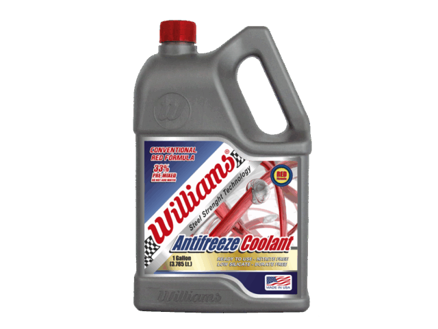 WILLIAMS AUTOMOTIVE COOLANT ANTIFREEZE 33%   RED FORMULA